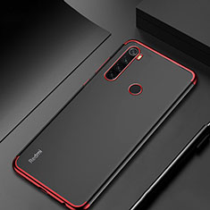 Silikon Schutzhülle Ultra Dünn Tasche Durchsichtig Transparent H04 für Xiaomi Redmi Note 8 (2021) Rot
