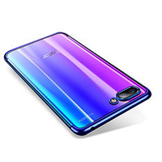 Silikon Schutzhülle Ultra Dünn Tasche Durchsichtig Transparent H05 für Huawei Honor 10 Blau