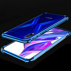 Silikon Schutzhülle Ultra Dünn Tasche Durchsichtig Transparent H05 für Huawei Honor 9X Blau