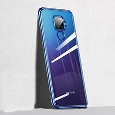 Silikon Schutzhülle Ultra Dünn Tasche Durchsichtig Transparent H05 für Huawei Mate 30 Lite Blau