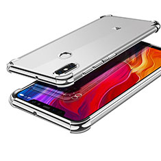 Silikon Schutzhülle Ultra Dünn Tasche Durchsichtig Transparent H05 für Xiaomi Mi 8 Silber
