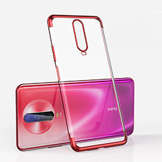Silikon Schutzhülle Ultra Dünn Tasche Durchsichtig Transparent H05 für Xiaomi Poco X2 Rot