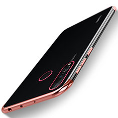 Silikon Schutzhülle Ultra Dünn Tasche Durchsichtig Transparent H06 für Huawei Nova 4 Rosegold