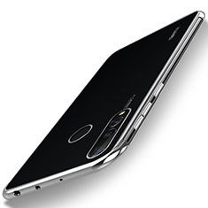 Silikon Schutzhülle Ultra Dünn Tasche Durchsichtig Transparent H06 für Huawei Nova 4 Silber