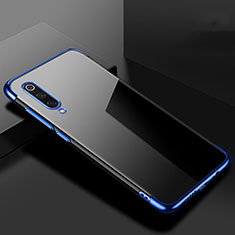 Silikon Schutzhülle Ultra Dünn Tasche Durchsichtig Transparent H08 für Xiaomi Mi 9 Blau