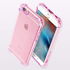 Silikon Schutzhülle Ultra Dünn Tasche Durchsichtig Transparent H11 für Apple iPhone 6 Violett