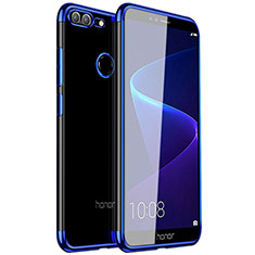 Silikon Schutzhülle Ultra Dünn Tasche Durchsichtig Transparent H16 für Huawei Honor 9 Lite Blau