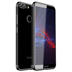 Silikon Schutzhülle Ultra Dünn Tasche Durchsichtig Transparent H16 für Huawei Honor 9 Lite Schwarz