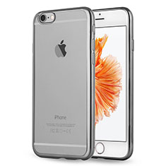 Silikon Schutzhülle Ultra Dünn Tasche Durchsichtig Transparent H17 für Apple iPhone 6 Grau