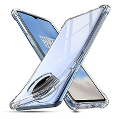 Silikon Schutzhülle Ultra Dünn Tasche Durchsichtig Transparent K02 für OnePlus 7T Klar