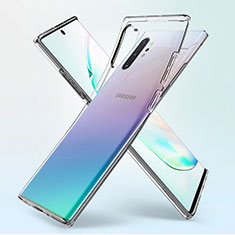 Silikon Schutzhülle Ultra Dünn Tasche Durchsichtig Transparent K02 für Samsung Galaxy Note 10 Plus Klar