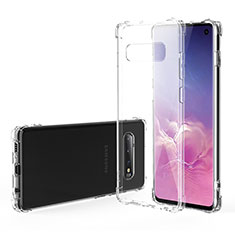 Silikon Schutzhülle Ultra Dünn Tasche Durchsichtig Transparent K02 für Samsung Galaxy S10 Klar