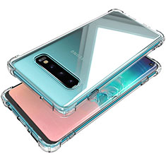 Silikon Schutzhülle Ultra Dünn Tasche Durchsichtig Transparent K04 für Samsung Galaxy S10 5G Klar