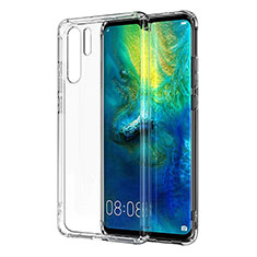 Silikon Schutzhülle Ultra Dünn Tasche Durchsichtig Transparent K06 für Huawei P30 Pro Klar