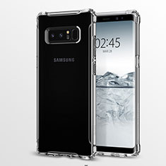Silikon Schutzhülle Ultra Dünn Tasche Durchsichtig Transparent R03 für Samsung Galaxy Note 8 Klar