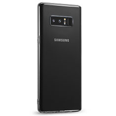 Silikon Schutzhülle Ultra Dünn Tasche Durchsichtig Transparent R04 für Samsung Galaxy Note 8 Duos N950F Klar
