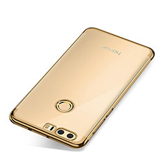 Silikon Schutzhülle Ultra Dünn Tasche Durchsichtig Transparent S01 für Huawei Honor 8 Gold