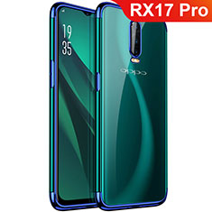 Silikon Schutzhülle Ultra Dünn Tasche Durchsichtig Transparent S01 für Oppo RX17 Pro Blau