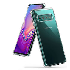 Silikon Schutzhülle Ultra Dünn Tasche Durchsichtig Transparent S01 für Samsung Galaxy S10 5G Klar