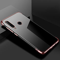 Silikon Schutzhülle Ultra Dünn Tasche Durchsichtig Transparent S02 für Huawei Honor 20 Lite Rosegold