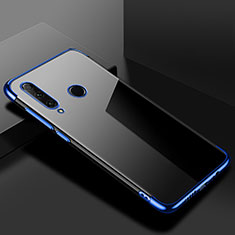 Silikon Schutzhülle Ultra Dünn Tasche Durchsichtig Transparent S02 für Huawei P Smart+ Plus (2019) Blau