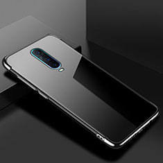 Silikon Schutzhülle Ultra Dünn Tasche Durchsichtig Transparent S02 für Oppo RX17 Pro Schwarz