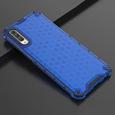 Silikon Schutzhülle Ultra Dünn Tasche Durchsichtig Transparent S02 für Samsung Galaxy A90 5G Blau