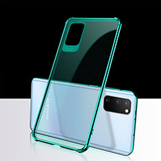 Silikon Schutzhülle Ultra Dünn Tasche Durchsichtig Transparent S02 für Samsung Galaxy S20 5G Grün