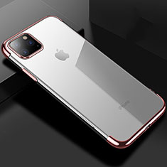 Silikon Schutzhülle Ultra Dünn Tasche Durchsichtig Transparent S03 für Apple iPhone 11 Pro Rosegold