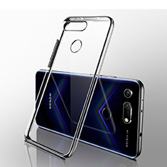 Silikon Schutzhülle Ultra Dünn Tasche Durchsichtig Transparent S03 für Huawei Honor V20 Schwarz