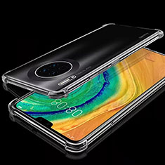 Silikon Schutzhülle Ultra Dünn Tasche Durchsichtig Transparent S03 für Huawei Mate 30 5G Klar