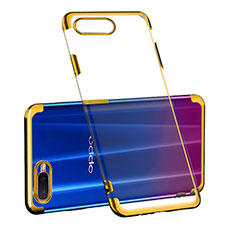 Silikon Schutzhülle Ultra Dünn Tasche Durchsichtig Transparent S03 für Oppo K1 Gold