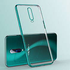 Silikon Schutzhülle Ultra Dünn Tasche Durchsichtig Transparent S03 für Oppo R17 Pro Grün