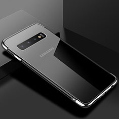 Silikon Schutzhülle Ultra Dünn Tasche Durchsichtig Transparent S03 für Samsung Galaxy S10 5G Silber
