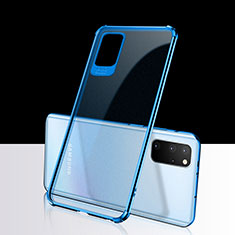 Silikon Schutzhülle Ultra Dünn Tasche Durchsichtig Transparent S03 für Samsung Galaxy S20 Plus 5G Blau