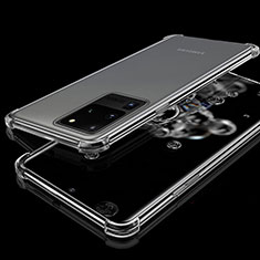 Silikon Schutzhülle Ultra Dünn Tasche Durchsichtig Transparent S03 für Samsung Galaxy S20 Ultra Klar