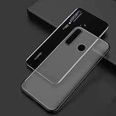 Silikon Schutzhülle Ultra Dünn Tasche Durchsichtig Transparent S04 für Huawei Honor 20 Lite Schwarz