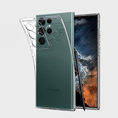Silikon Schutzhülle Ultra Dünn Tasche Durchsichtig Transparent S04 für Samsung Galaxy S21 Ultra 5G Klar
