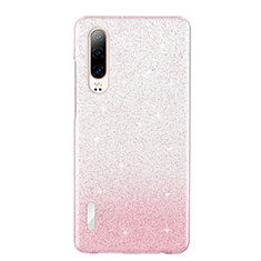 Silikon Schutzhülle Ultra Dünn Tasche Durchsichtig Transparent S05 für Huawei P30 Rosa