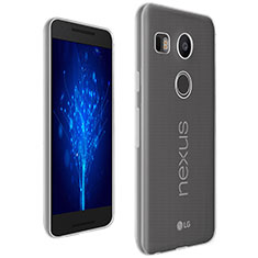 Silikon Schutzhülle Ultra Dünn Tasche Durchsichtig Transparent T02 für Google Nexus 5X Klar