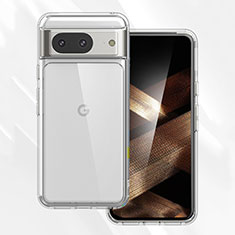 Silikon Schutzhülle Ultra Dünn Tasche Durchsichtig Transparent T02 für Google Pixel 8 5G Klar
