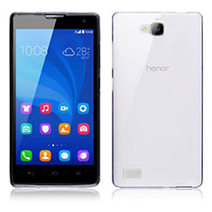 Silikon Schutzhülle Ultra Dünn Tasche Durchsichtig Transparent T02 für Huawei Honor 3C Klar