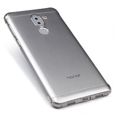 Silikon Schutzhülle Ultra Dünn Tasche Durchsichtig Transparent T02 für Huawei Honor 6X Grau