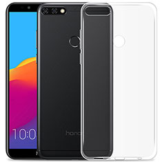 Silikon Schutzhülle Ultra Dünn Tasche Durchsichtig Transparent T02 für Huawei Honor 7C Klar
