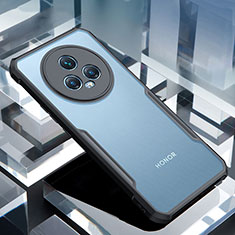 Silikon Schutzhülle Ultra Dünn Tasche Durchsichtig Transparent T02 für Huawei Honor Magic5 Pro 5G Schwarz