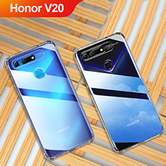 Silikon Schutzhülle Ultra Dünn Tasche Durchsichtig Transparent T02 für Huawei Honor View 20 Klar