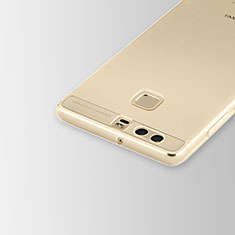 Silikon Schutzhülle Ultra Dünn Tasche Durchsichtig Transparent T02 für Huawei P9 Plus Klar