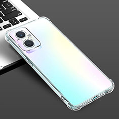 Silikon Schutzhülle Ultra Dünn Tasche Durchsichtig Transparent T02 für Oppo A96 5G Klar