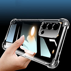 Silikon Schutzhülle Ultra Dünn Tasche Durchsichtig Transparent T02 für Oppo K9 5G Klar