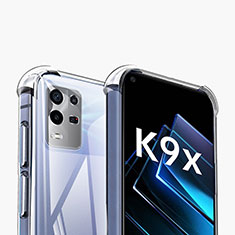Silikon Schutzhülle Ultra Dünn Tasche Durchsichtig Transparent T02 für Oppo K9X 5G Klar